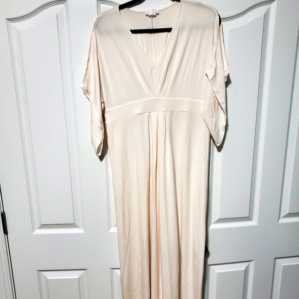 Kimono maxi maternity dress